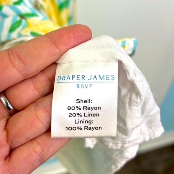 Draper James RSVP - Yellow Magnolia Teal Stripe Button Down Shirt Maxi Dress XS - Picture 9 of 13